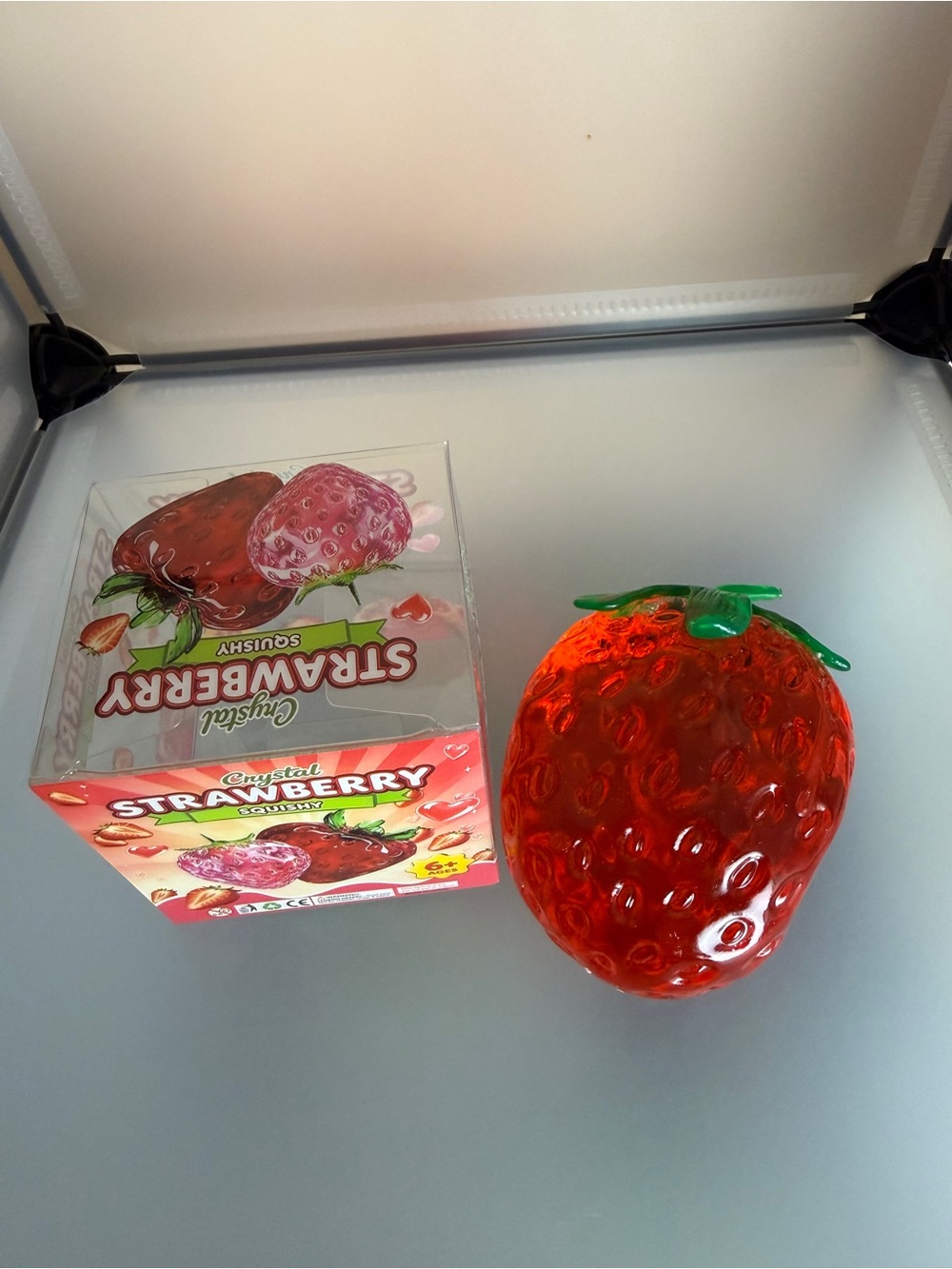 Crystal Strawberry Moldable Squishy Toy🍓